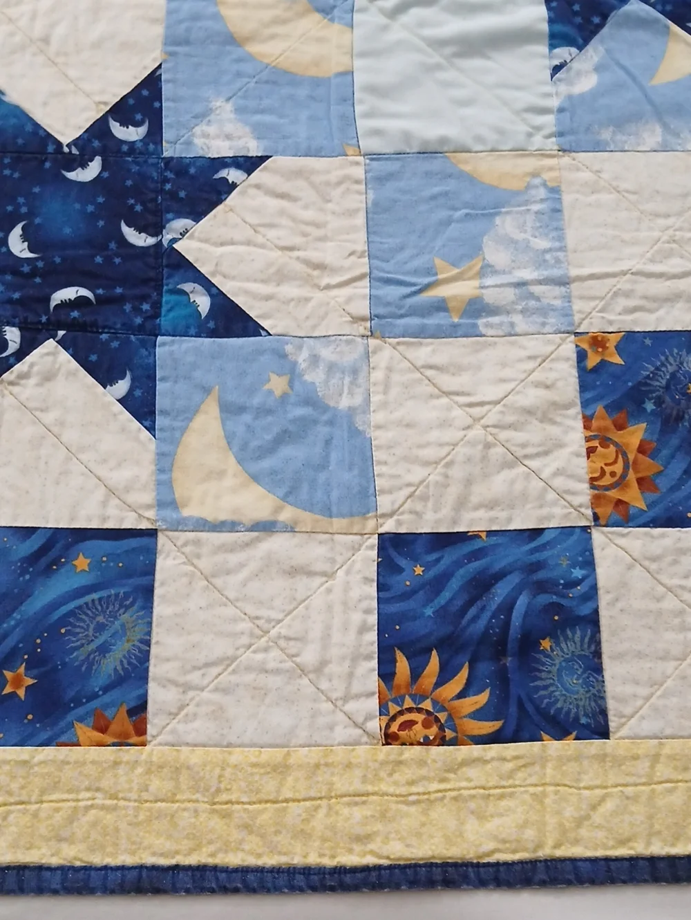 Homemade Celestial Mini Quilt